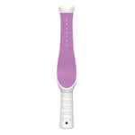Travel sterilization lamp stick in white and purple ABS plastic with a slim, elongated design and ventilation holes on the handle.