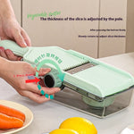 Multi-functional kitchen slicer with stainless steel blade and ergonomic handle for cutting vegetables